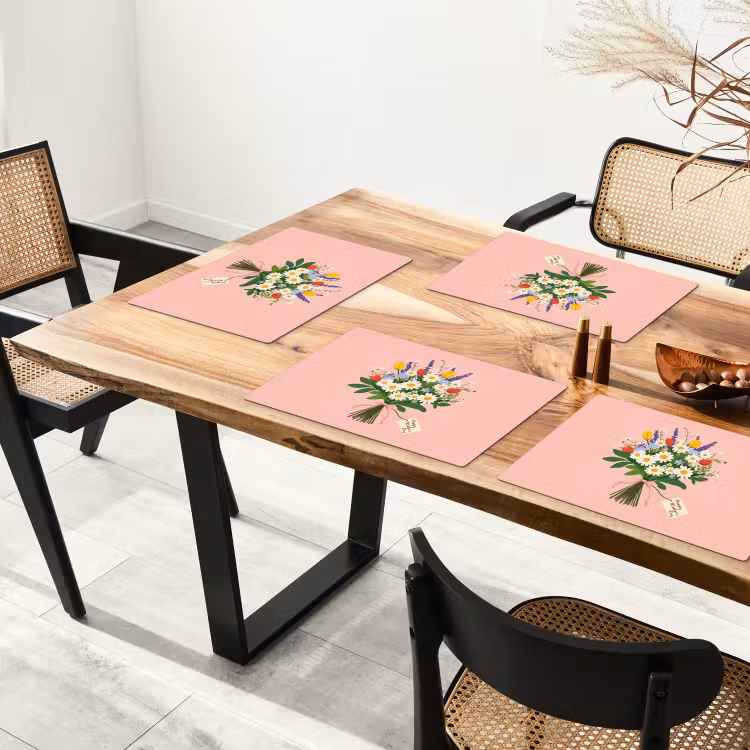 Bloemen - Lint - Kaartje Placemat vinyl groot -zzsfeer4_Kitchenyeah-website