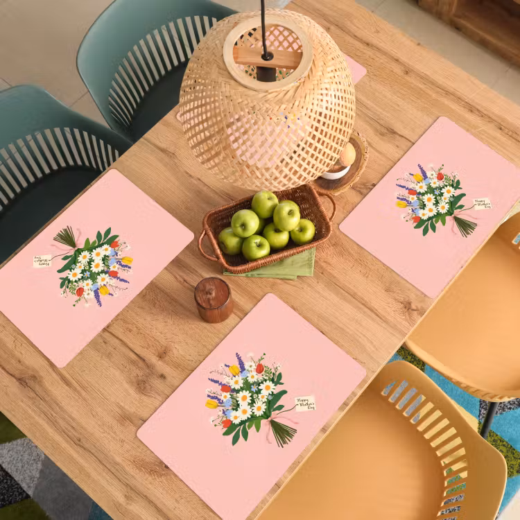 Bloemen - Lint - Kaartje Placemat vinyl groot -zzsfeer5_Kitchenyeah-website