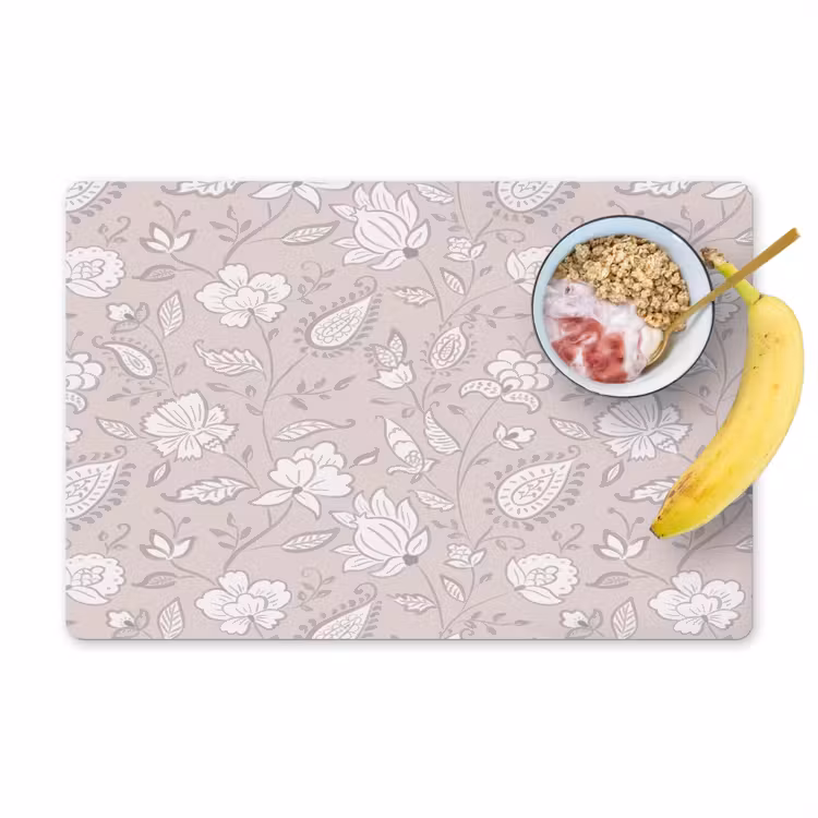 Bloemen - Getekend - Lavendel Placemat vinyl groot 368 -zzzproduct_Kitchenyeah-website