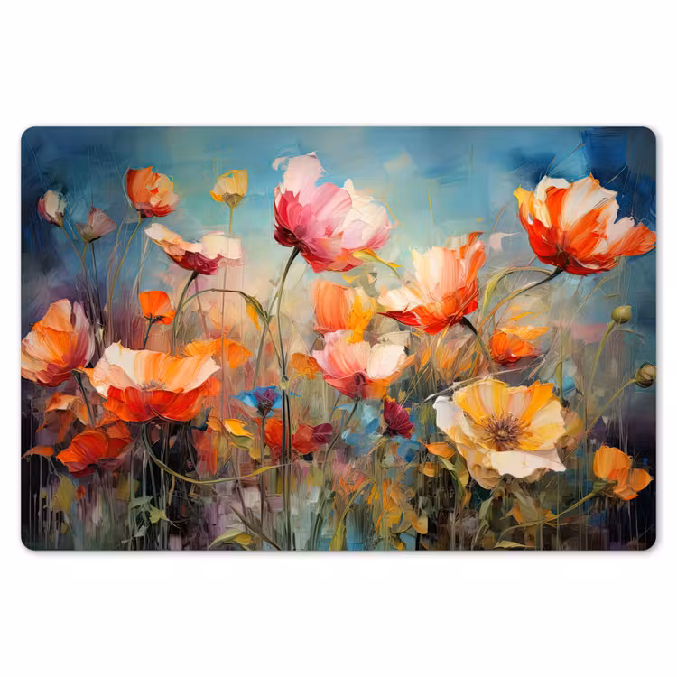 Bloemen - Watercolor - Kunst - Botanisch - Natuur Placemat vinyl groot -zzsfeer1_Kitchenyeah-website