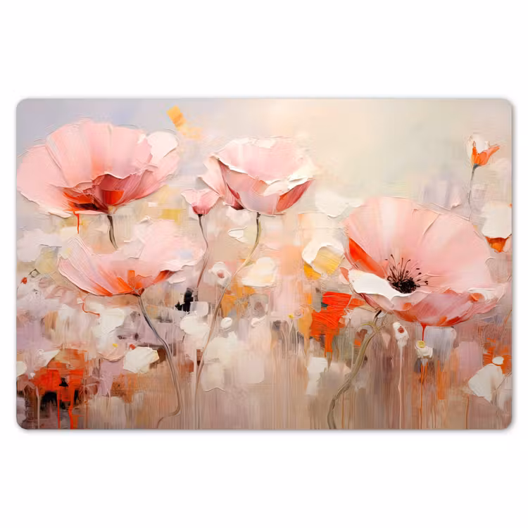 Bloemen - Watercolor - Roze - Abstract - Kunst Placemat vinyl groot -zzsfeer1_Kitchenyeah-website