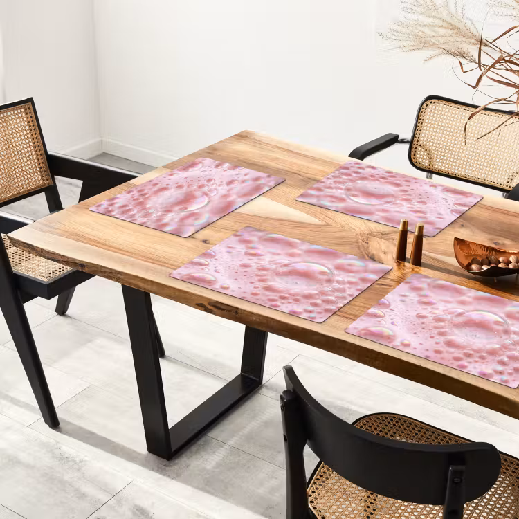 Schuim - Structuur - Roze Placemat vinyl groot -zzsfeer4_Kitchenyeah-website