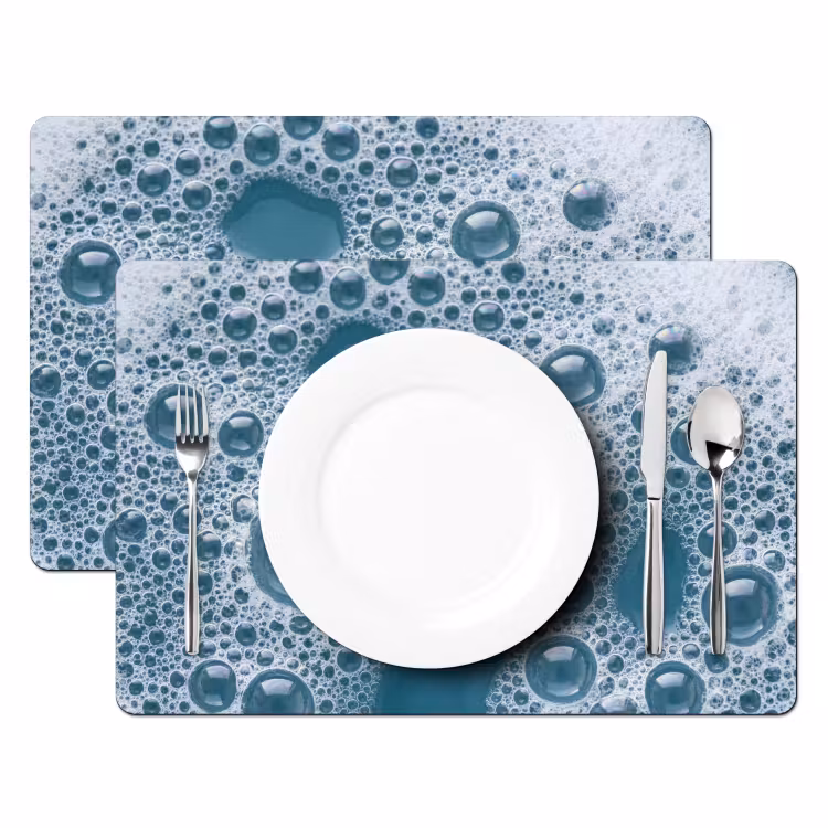 Schuim - Water - Textuur Placemat vinyl groot -zzsfeer2_Kitchenyeah-website
