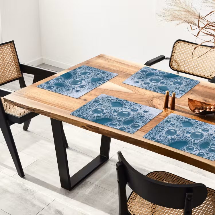 Schuim - Water - Textuur Placemat vinyl groot -zzsfeer4_Kitchenyeah-website