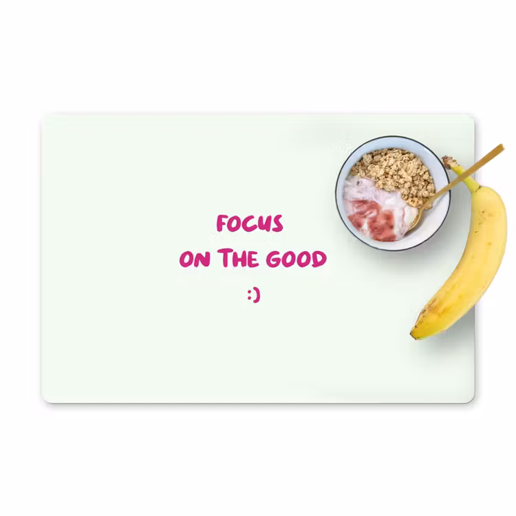 Focus - Beige - Roze - Smiley Placemat vinyl groot -zzzproduct_Kitchenyeah-website