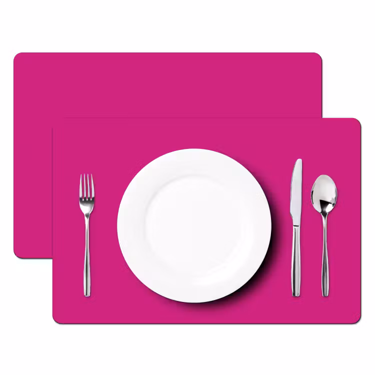Focus - Smiley - Roze Placemat vinyl groot -zzsfeer2_Kitchenyeah-website