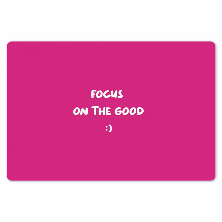 Focus - Smiley - Roze Placemat vinyl groot -zzsfeer1_Kitchenyeah-website