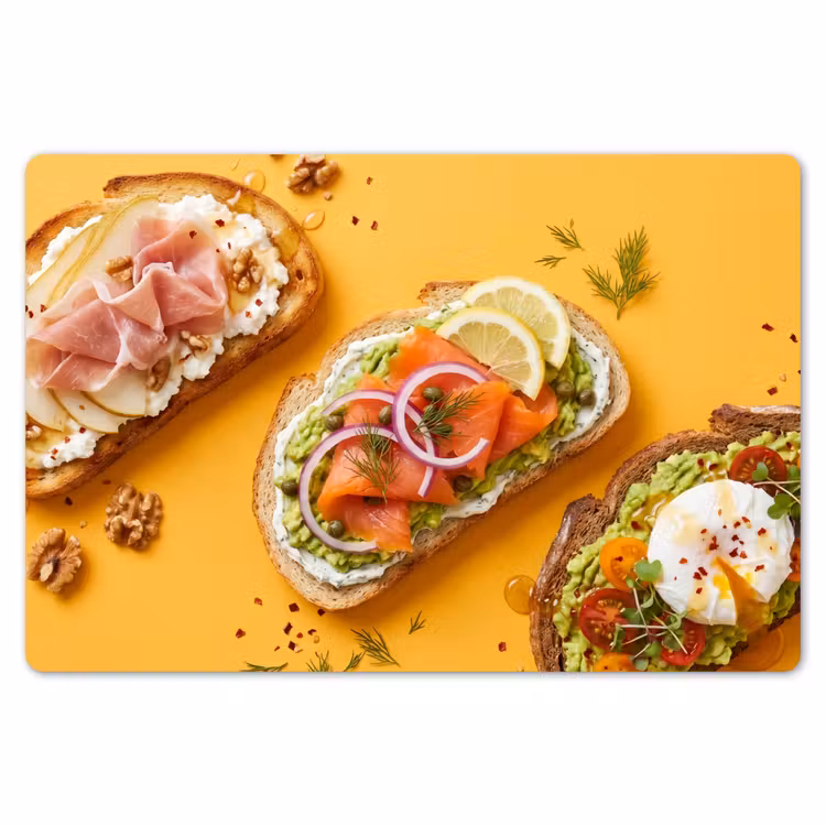 Eten - Brood - Ontbijt - Modern - Kleurrijk Placemat vinyl groot -zzsfeer1_Kitchenyeah-website