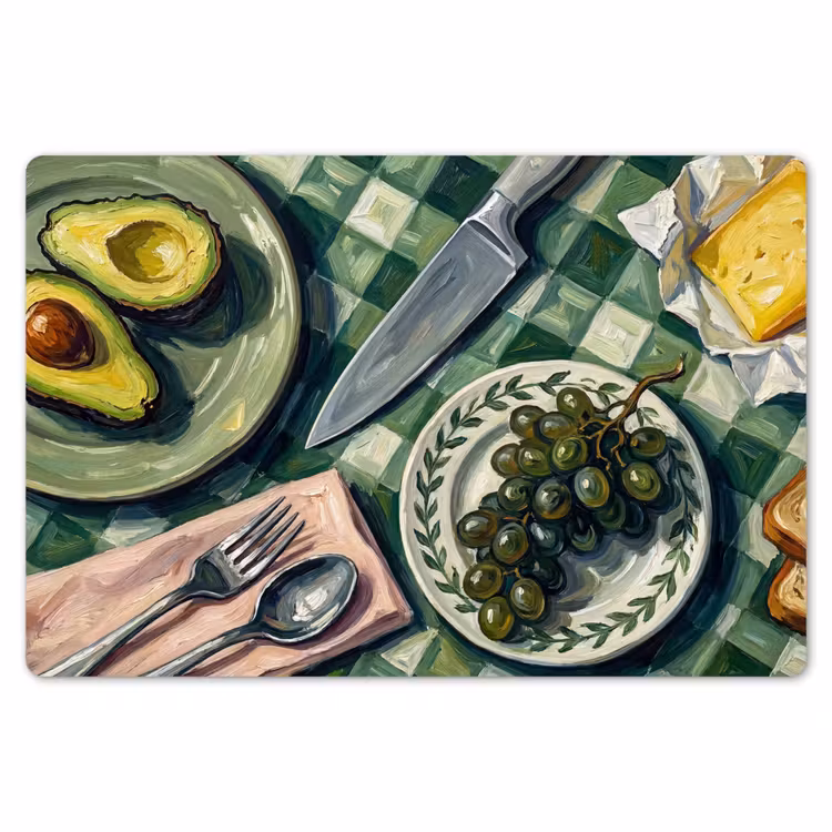 Eten - Ontbijt - Tafel - Modern - Groen Placemat vinyl groot -zzsfeer1_Kitchenyeah-website