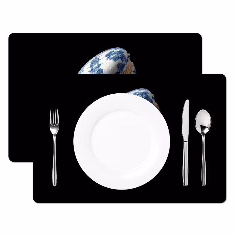 Eten - Macarons - Delfts blauw - Koekjes Placemat vinyl groot -zzsfeer2_Kitchenyeah-website