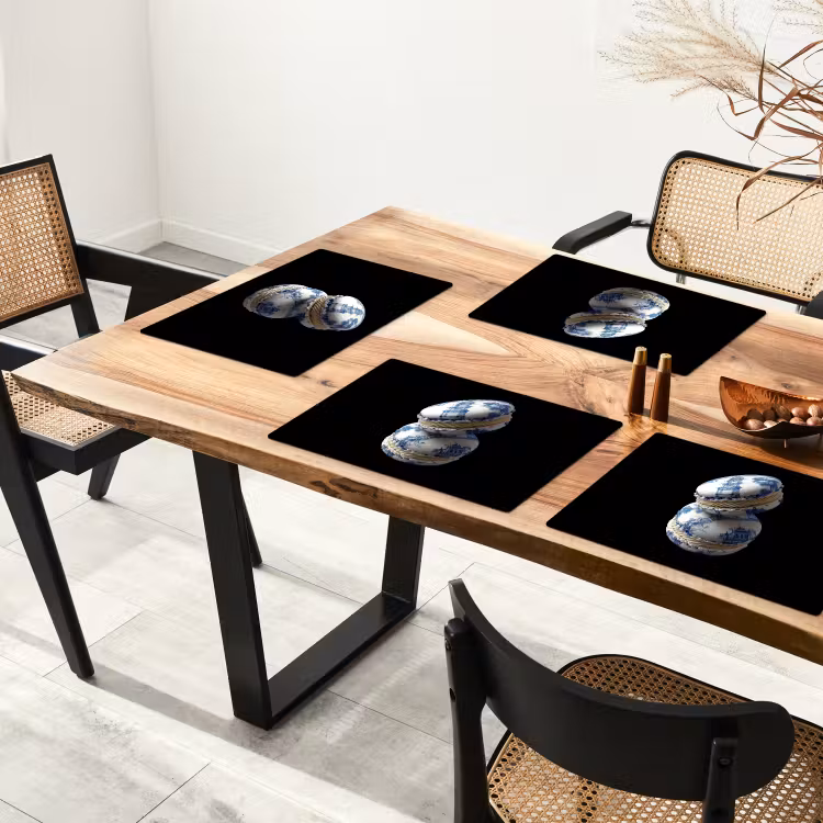 Eten - Macarons - Delfts blauw - Koekjes Placemat vinyl groot -zzsfeer4_Kitchenyeah-website
