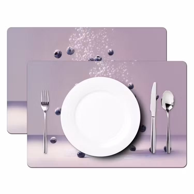 Eten - Taart - Bessen - Blauw Placemat vinyl groot -zzsfeer2_Kitchenyeah-website