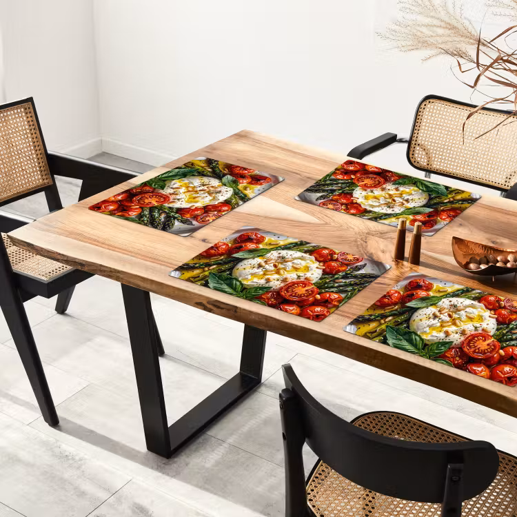 Eten - Groenten - Kaas - Modern - Vers Placemat vinyl groot -zzsfeer4_Kitchenyeah-website