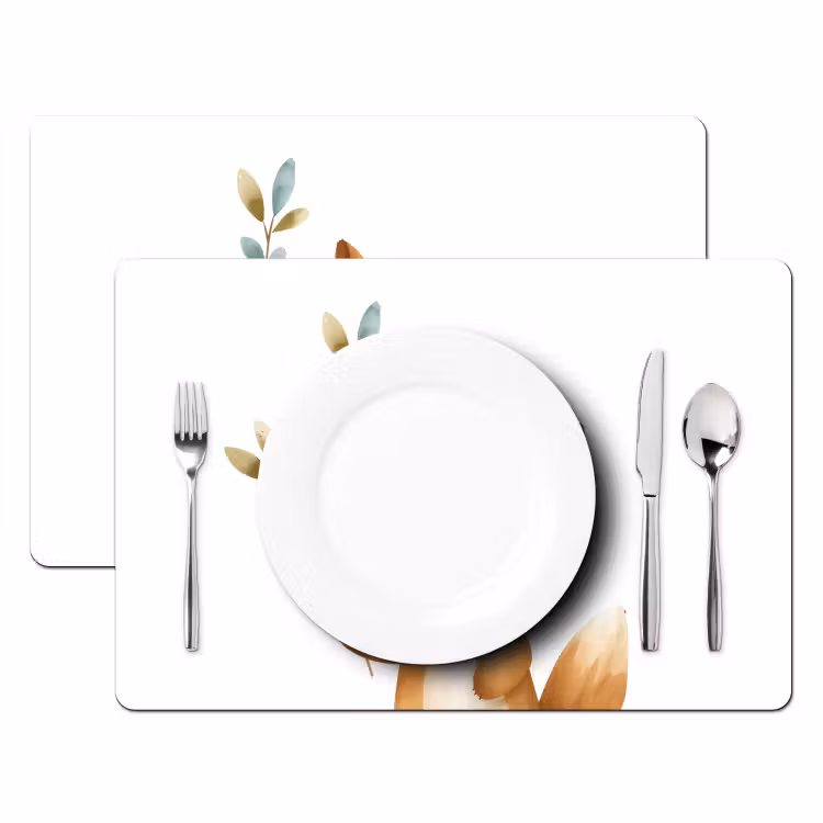 Vos - Dier - Bosdieren Placemat vinyl groot -zzsfeer2_Kitchenyeah-website