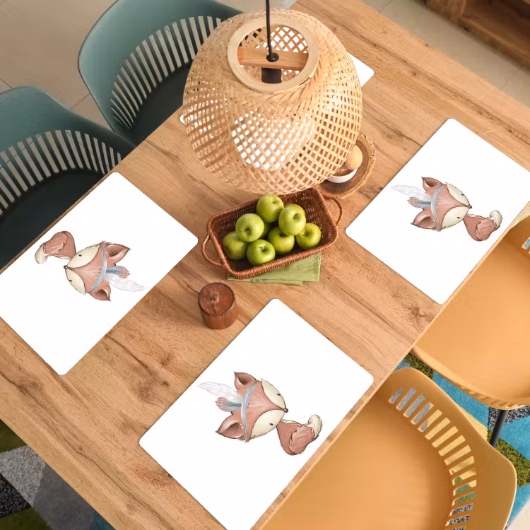 Vos - Dier - Bosdieren Placemat vinyl groot -zzsfeer5_Kitchenyeah-website