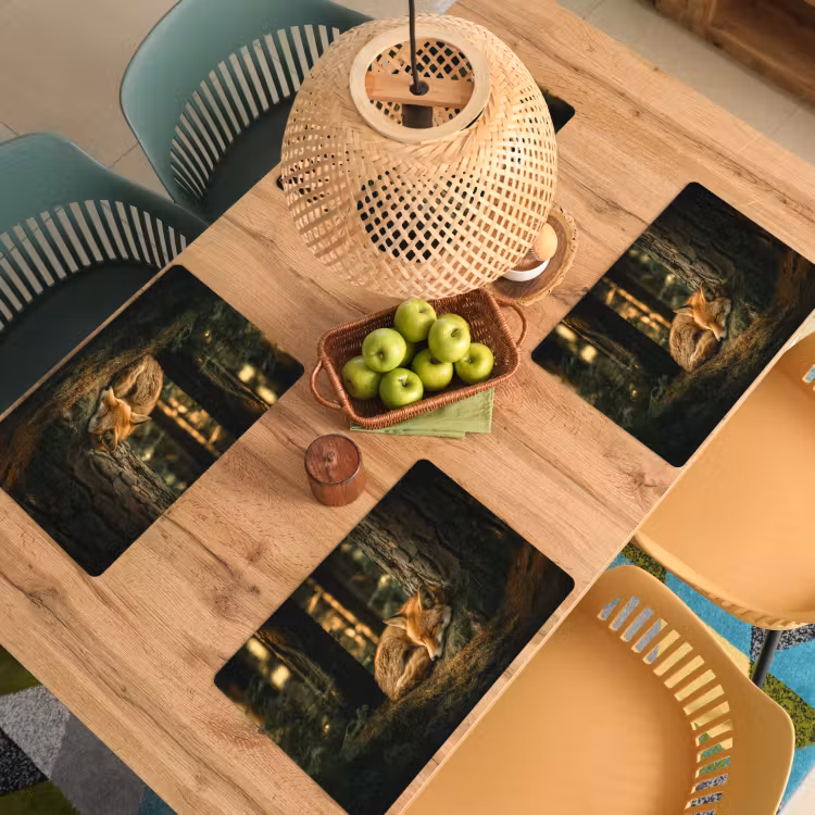 Vos - Bos - Slapen Placemat vinyl groot -zzsfeer5_Kitchenyeah-website