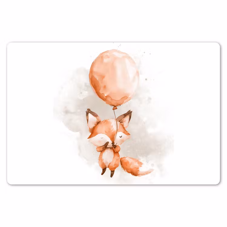 Vos - Pastel kleuren - Dier Placemat vinyl groot -zzsfeer1_Kitchenyeah-website