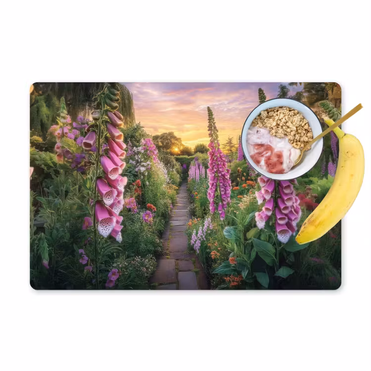 Vingerhoedskruid - Bloemen - Tuin Placemat vinyl groot -zzzproduct_Kitchenyeah-website