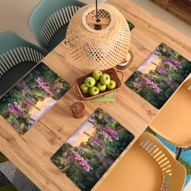 Vingerhoedskruid - Bloemen - Tuin Placemat vinyl groot -zzsfeer5_Kitchenyeah-website