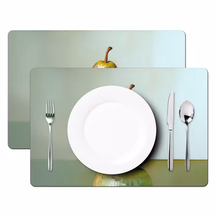 Fruit - Disco - Art - Glitter Placemat vinyl groot -zzsfeer2_Kitchenyeah-website