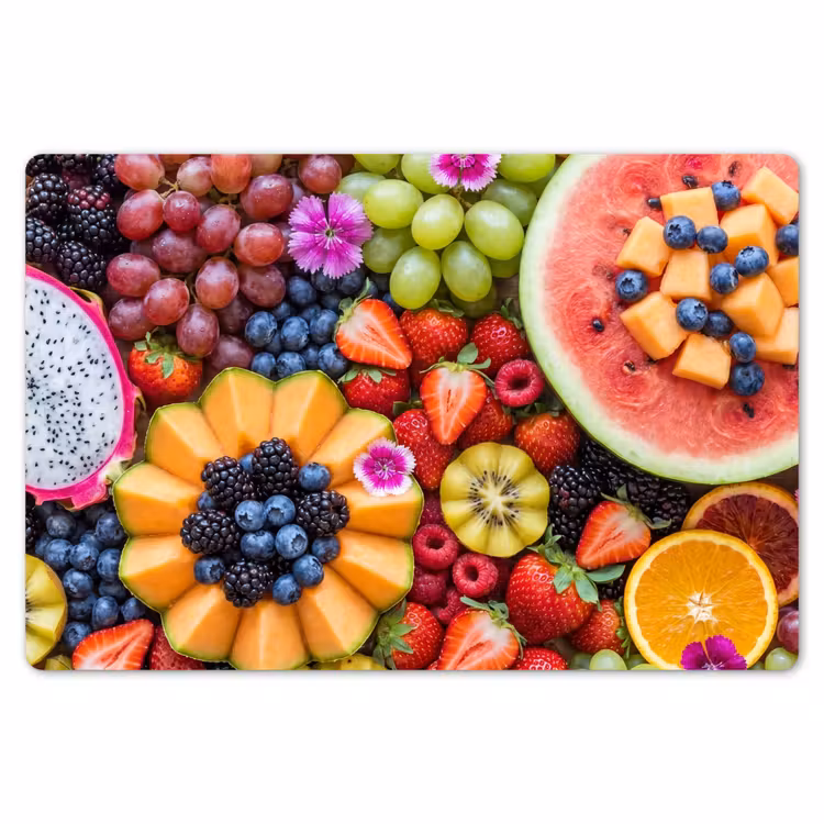 Fruit - Vers - Variatie - Eten - Kleurrijk Placemat vinyl groot -zzsfeer1_Kitchenyeah-website