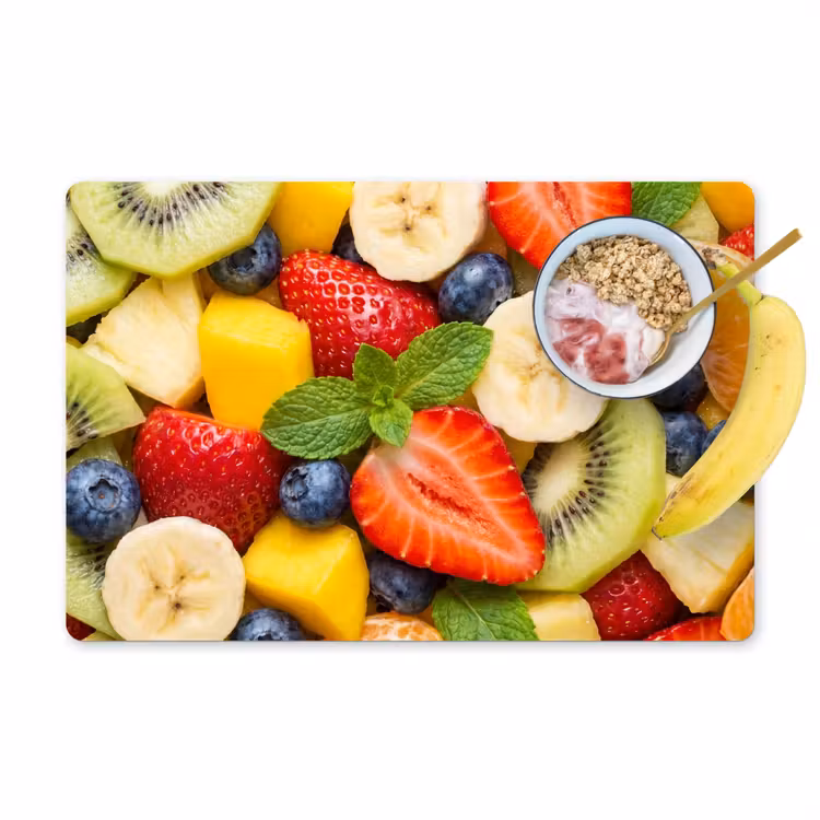 Fruit - Plakjes - Eten - Kleurrijk Placemat vinyl groot -zzzproduct_Kitchenyeah-website
