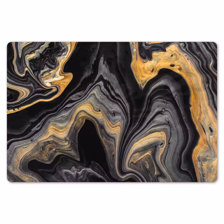 Versmelting van Zwart en Goud Placemat vinyl groot -zzsfeer1_Kitchenyeah-website