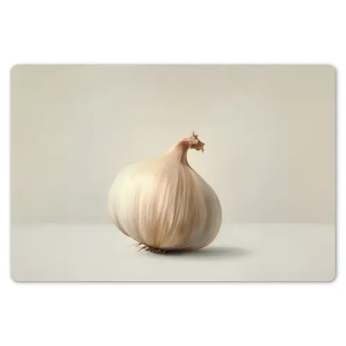 Knoflook - Natuurlijk - Beige Placemat vinyl groot -zzsfeer1_Kitchenyeah-website