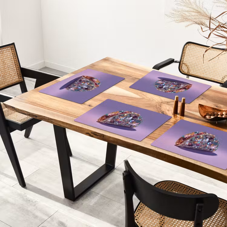 Edelstenen - Glitters - Paars - Kleurrijk Placemat vinyl groot -zzsfeer4_Kitchenyeah-website