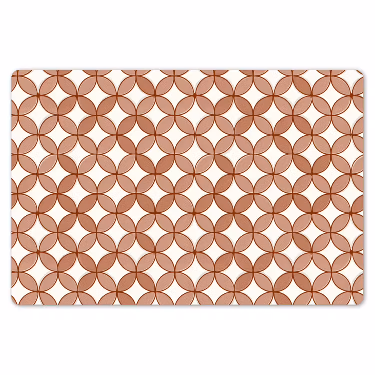 Geometrisch - Cirkels - Modern - Terracotta Placemat vinyl groot 368 -zzsfeer1_Kitchenyeah-website