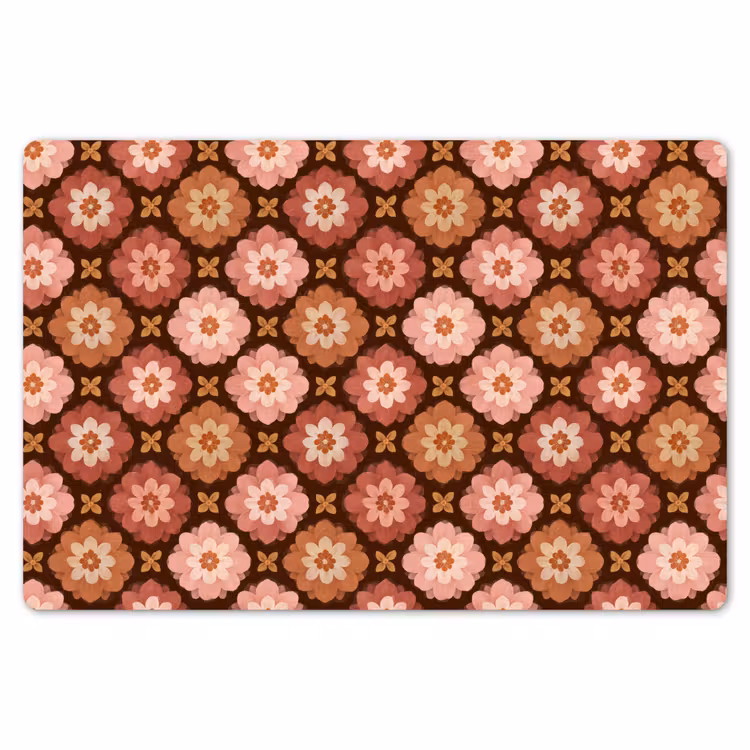 Geometrisch - Bloemen - Kleurrijk Placemat vinyl groot 368 -zzsfeer1_Kitchenyeah-website