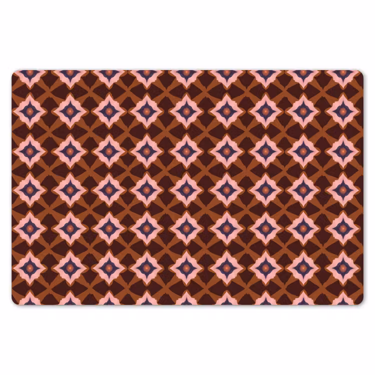 Geometrisch - Sierlijk - Bruin Placemat vinyl groot 368 -zzsfeer1_Kitchenyeah-website