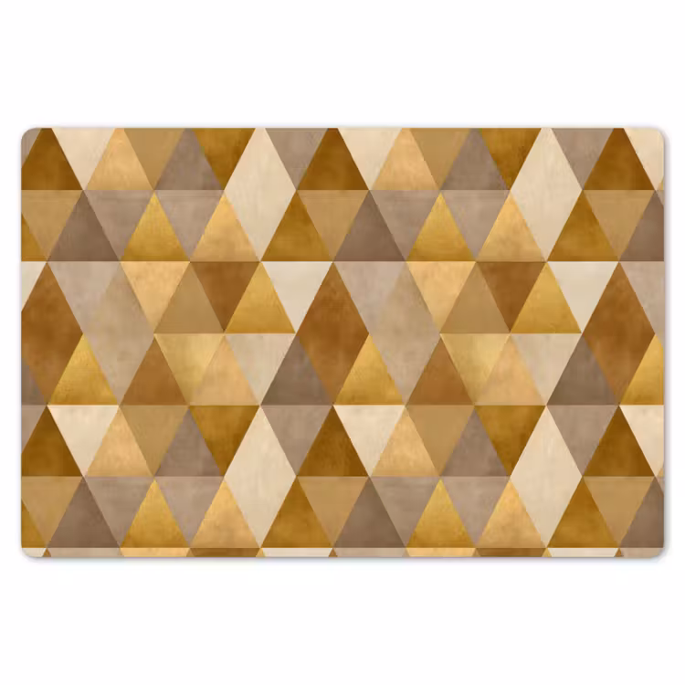 Geometrisch - Driehoek - Goud Placemat vinyl groot 368 -zzsfeer1_Kitchenyeah-website