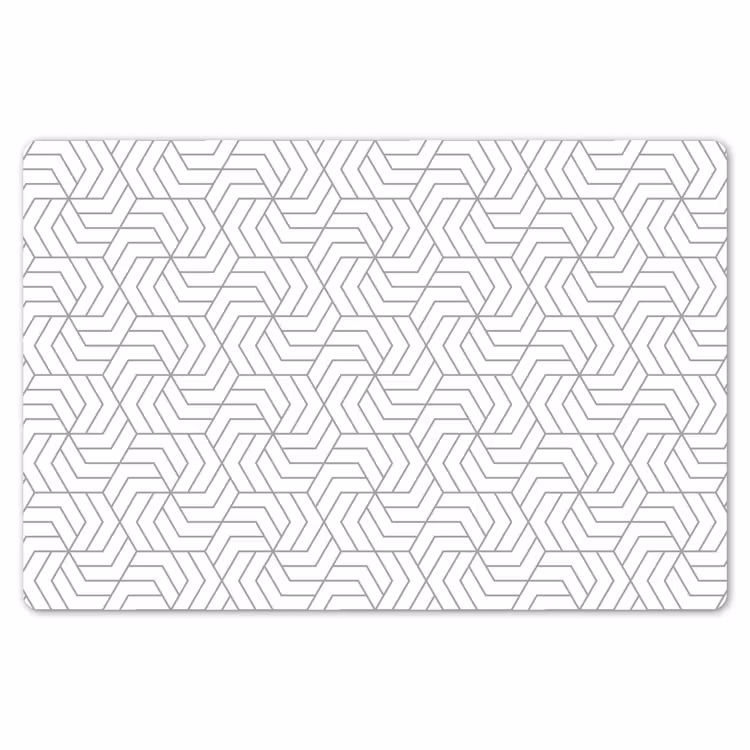 Geometrie - Lijn - Zwart - Wit - Patroon Placemat vinyl groot 368 -zzsfeer1_Kitchenyeah-website