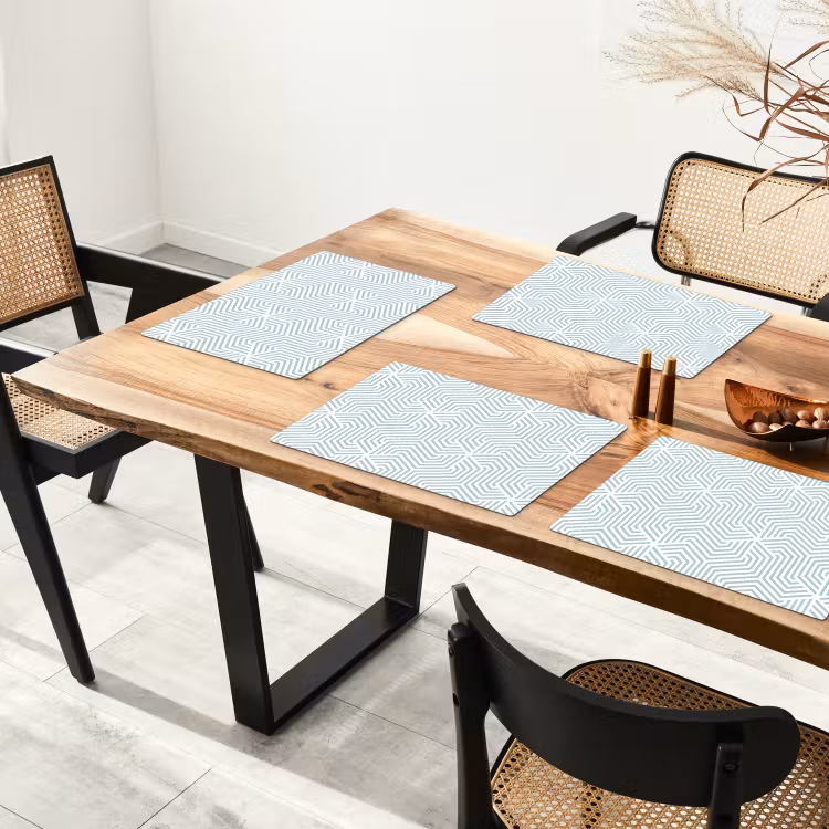 Geometrie - Lijn - Groen - Patroon Placemat vinyl groot 368 -zzsfeer4_Kitchenyeah-website