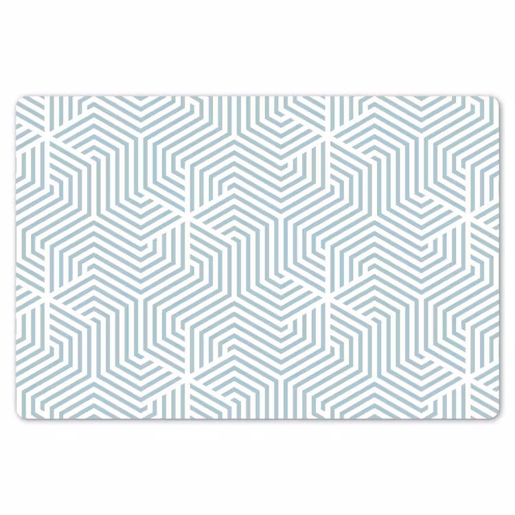 Geometrie - Lijn - Groen - Patroon Placemat vinyl groot 368 -zzsfeer1_Kitchenyeah-website