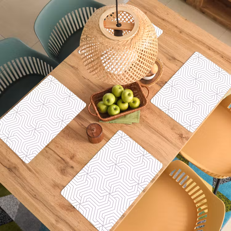Geometrie - Lijn - Patroon Placemat vinyl groot 368 -zzsfeer5_Kitchenyeah-website