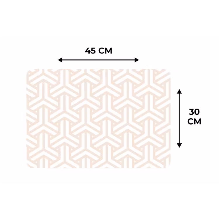 Geometrie - Lijn - Vorm - Patroon Placemat vinyl groot 368 -specs