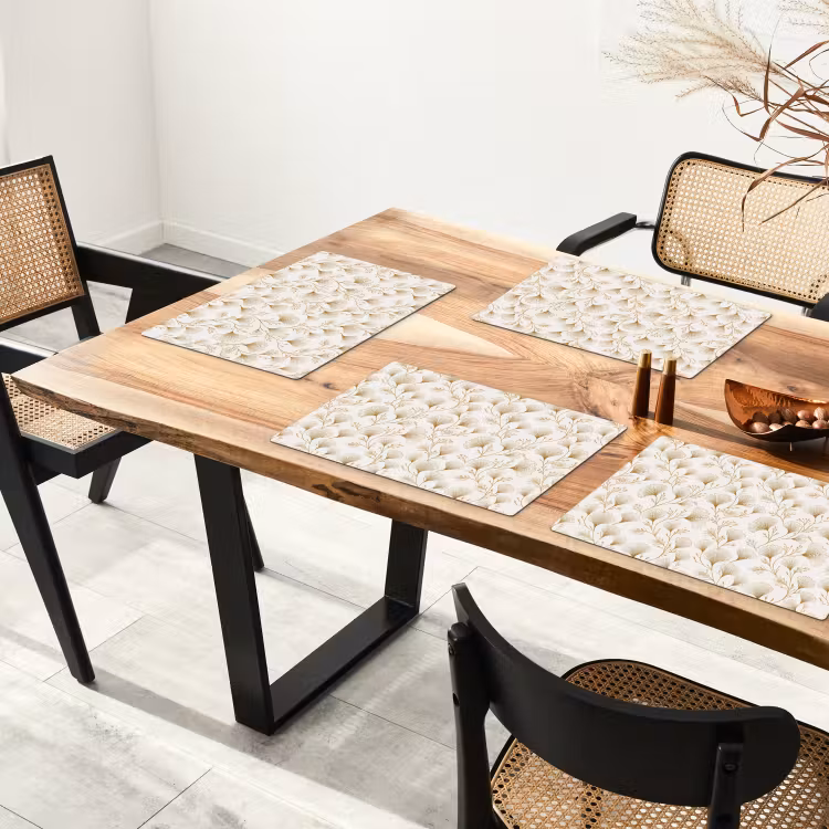 Ginkgo - Takken - Goud Placemat vinyl groot 368 -zzsfeer4_Kitchenyeah-website