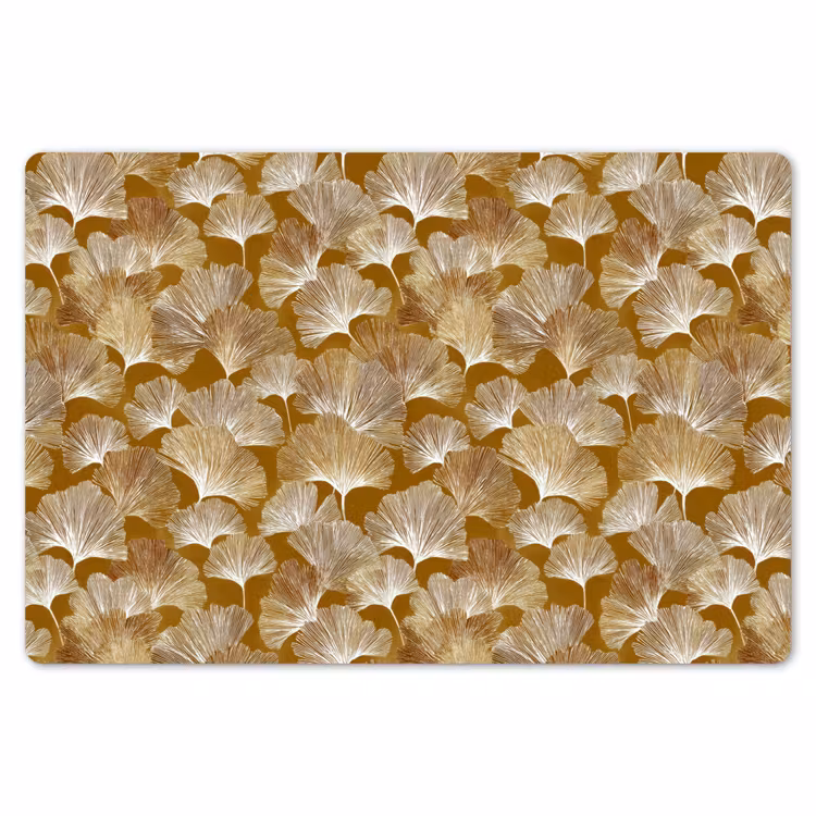 Ginkgo - Bladeren - Goud Placemat vinyl groot 368 -zzsfeer1_Kitchenyeah-website