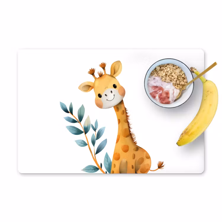 Giraf - Dier - Wilde dieren Placemat vinyl groot -zzzproduct_Kitchenyeah-website