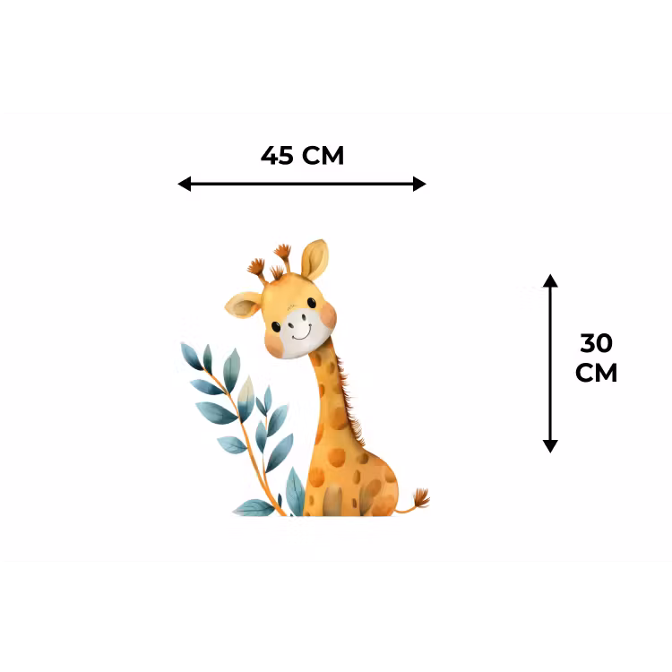 Giraf - Dier - Wilde dieren Placemat vinyl groot -specs
