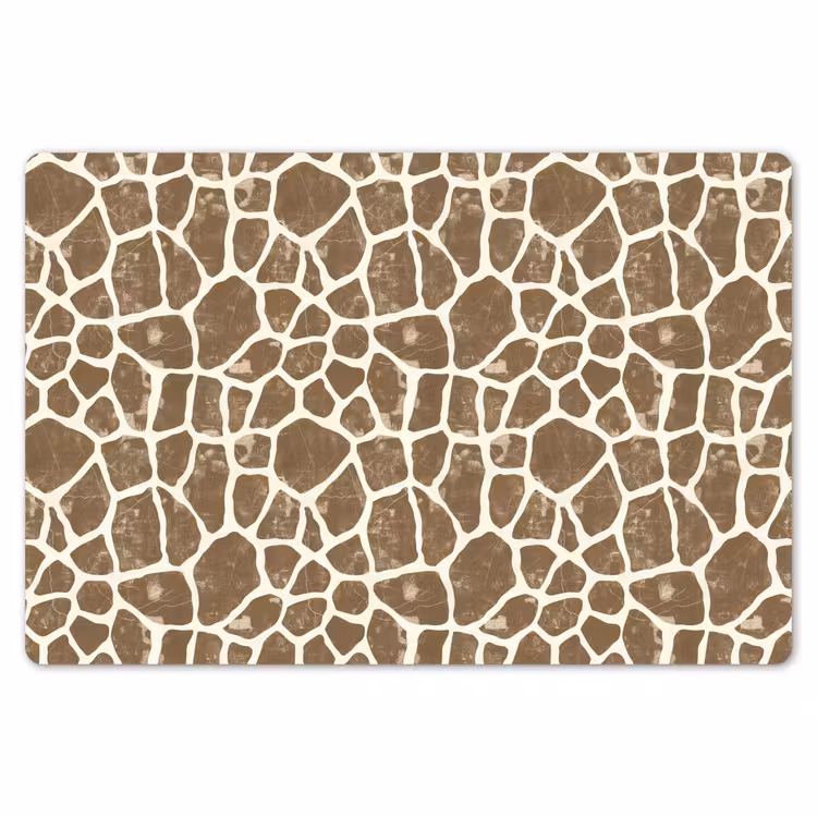 Giraf - Klassiek - Bruin Placemat vinyl groot 368 -zzsfeer1_Kitchenyeah-website