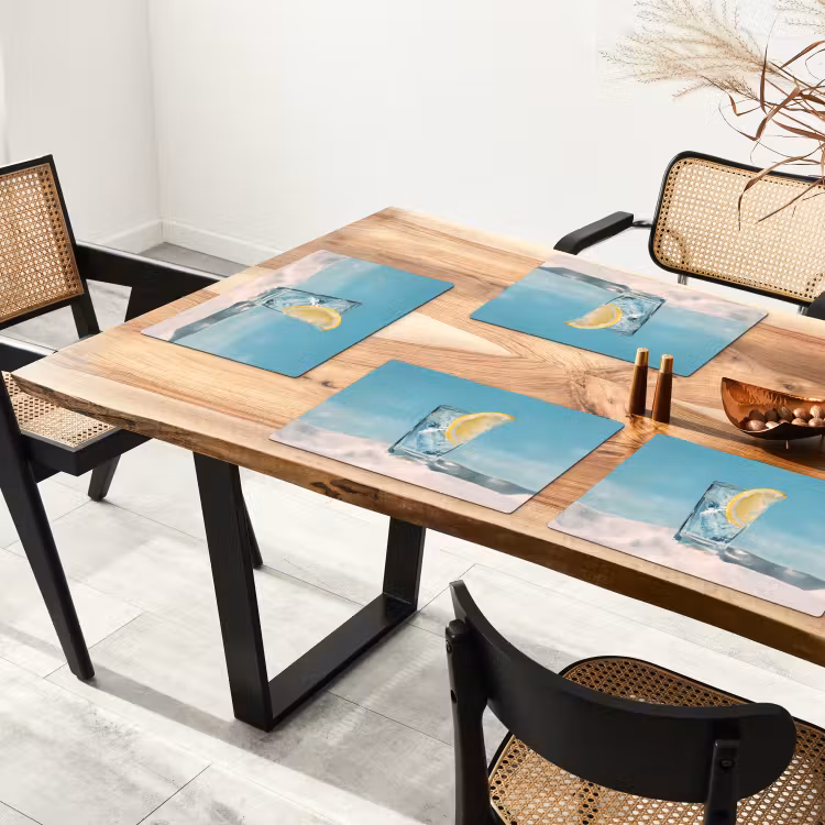 Glas - ijsblokjes - Citroen Placemat vinyl groot -zzsfeer4_Kitchenyeah-website