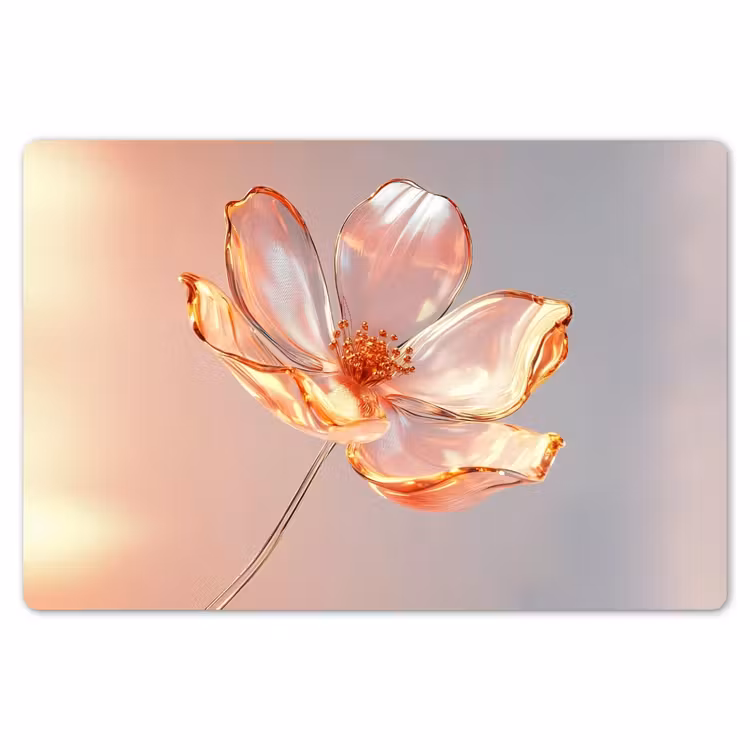 Glazen - Bloem - Roze Placemat vinyl groot -zzsfeer1_Kitchenyeah-website