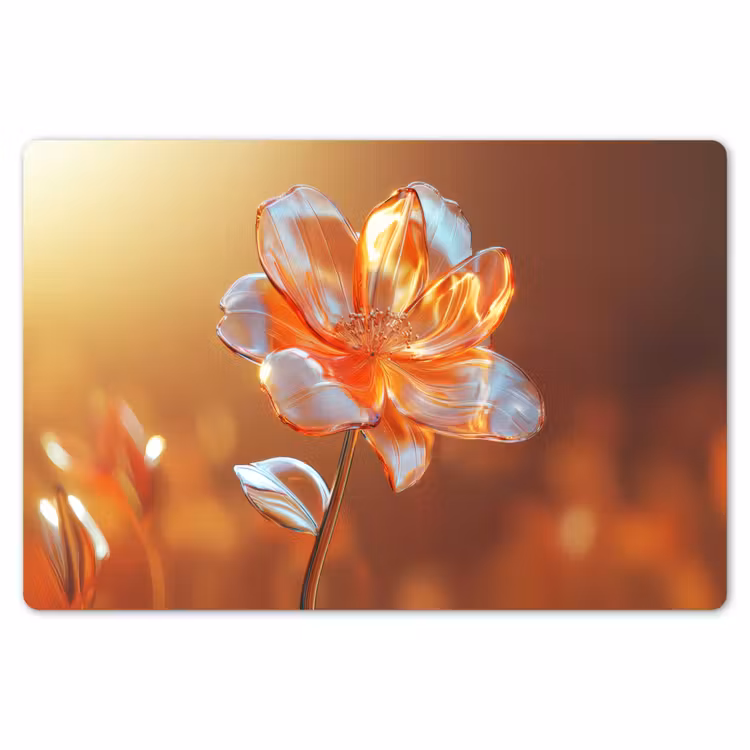 Glazen - Bloem - Zonlicht Placemat vinyl groot -zzsfeer1_Kitchenyeah-website
