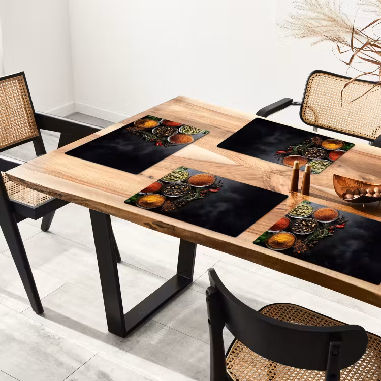 Glazen - Bakjes - Blaadjes - Kruiden Placemat vinyl groot -zzsfeer4_Kitchenyeah-website
