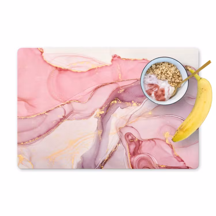 Goud - Marmer - Roze Placemat vinyl groot -zzzproduct_Kitchenyeah-website