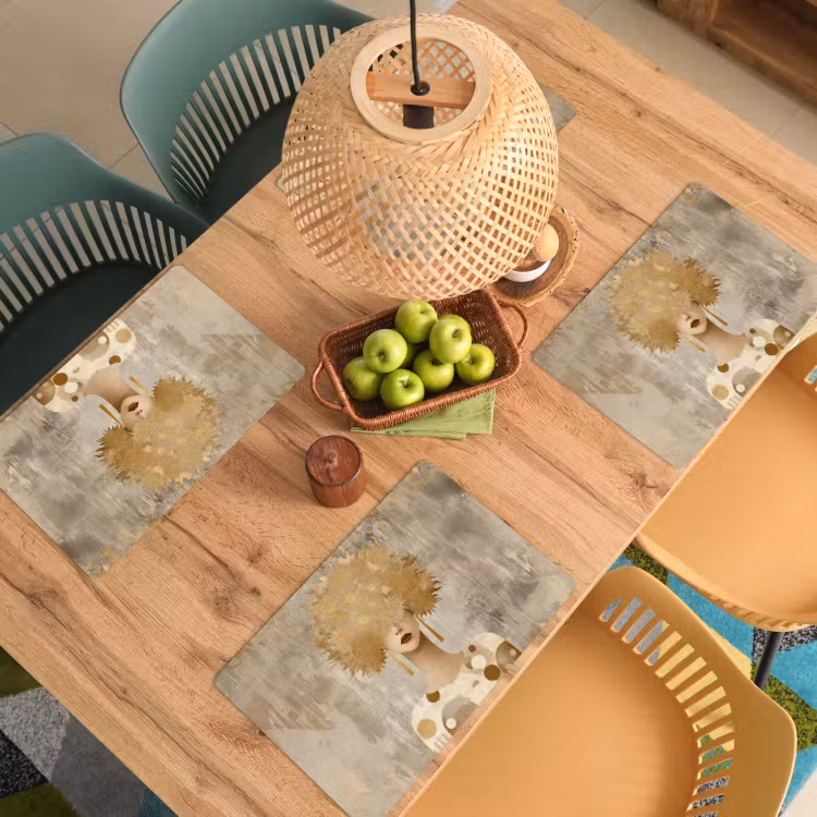 Goud - Portret - Vrouw Placemat vinyl groot -zzsfeer5_Kitchenyeah-website