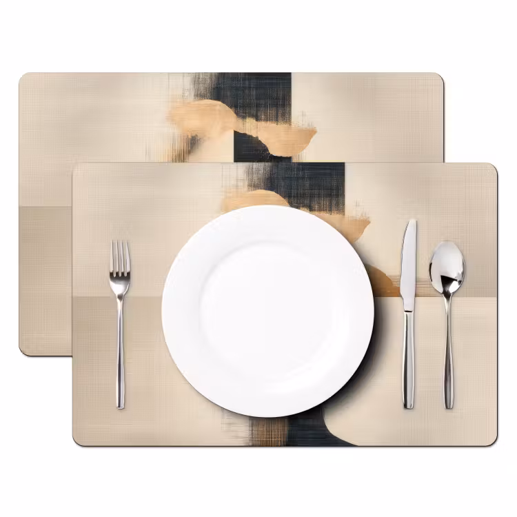 Goud - Vrouw - Rechthoeken Placemat vinyl groot -zzsfeer2_Kitchenyeah-website